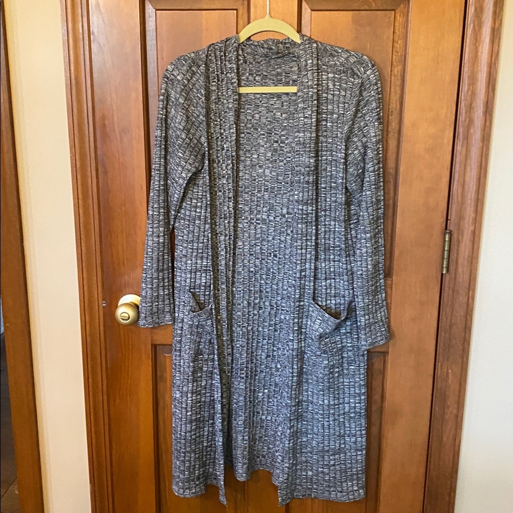 Lisa Rinna Collection Gray Knit Sweater